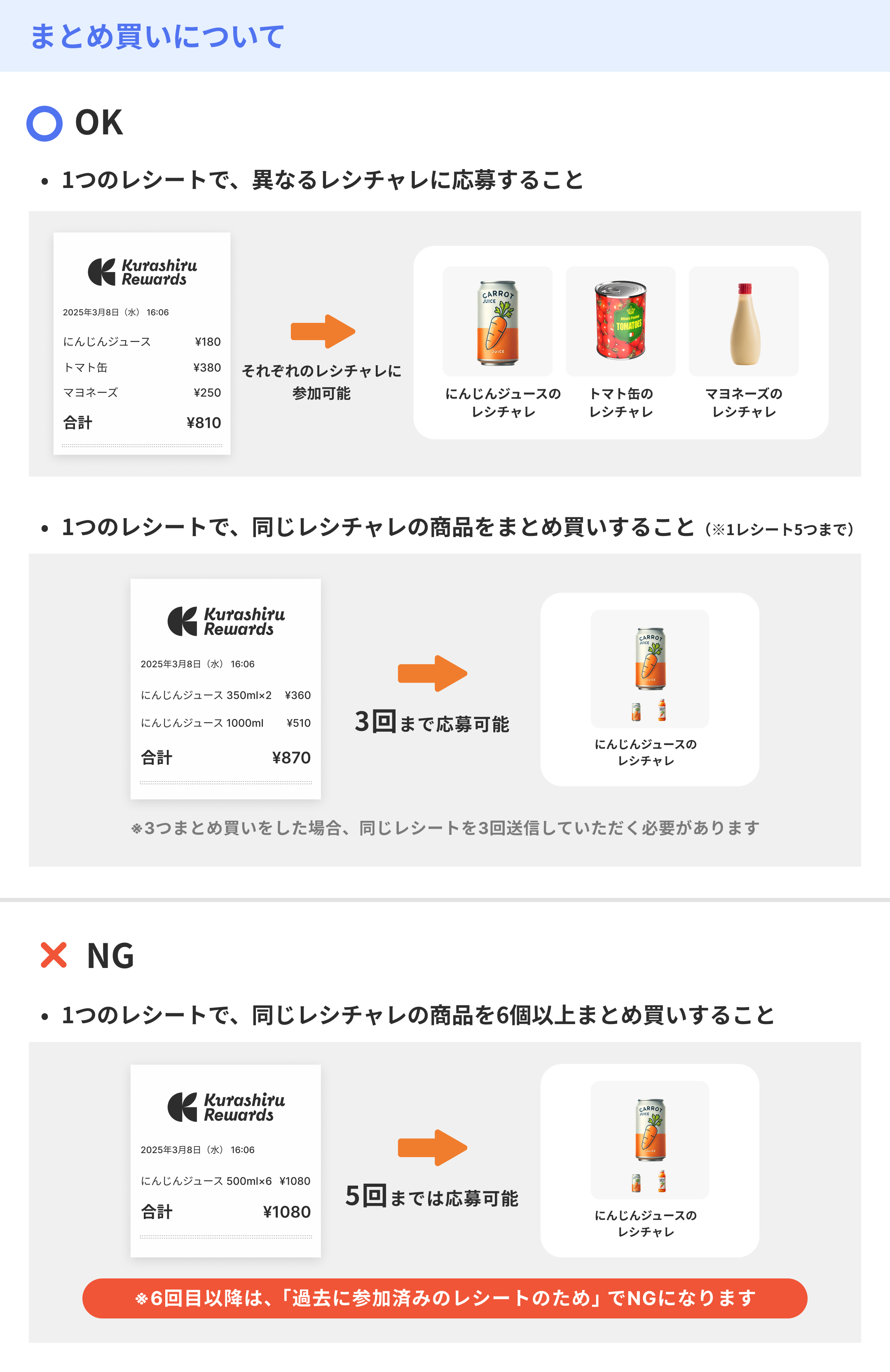レシチャレの注意事項(NG事例や対象外となるレシートなど) – ヘルプ 